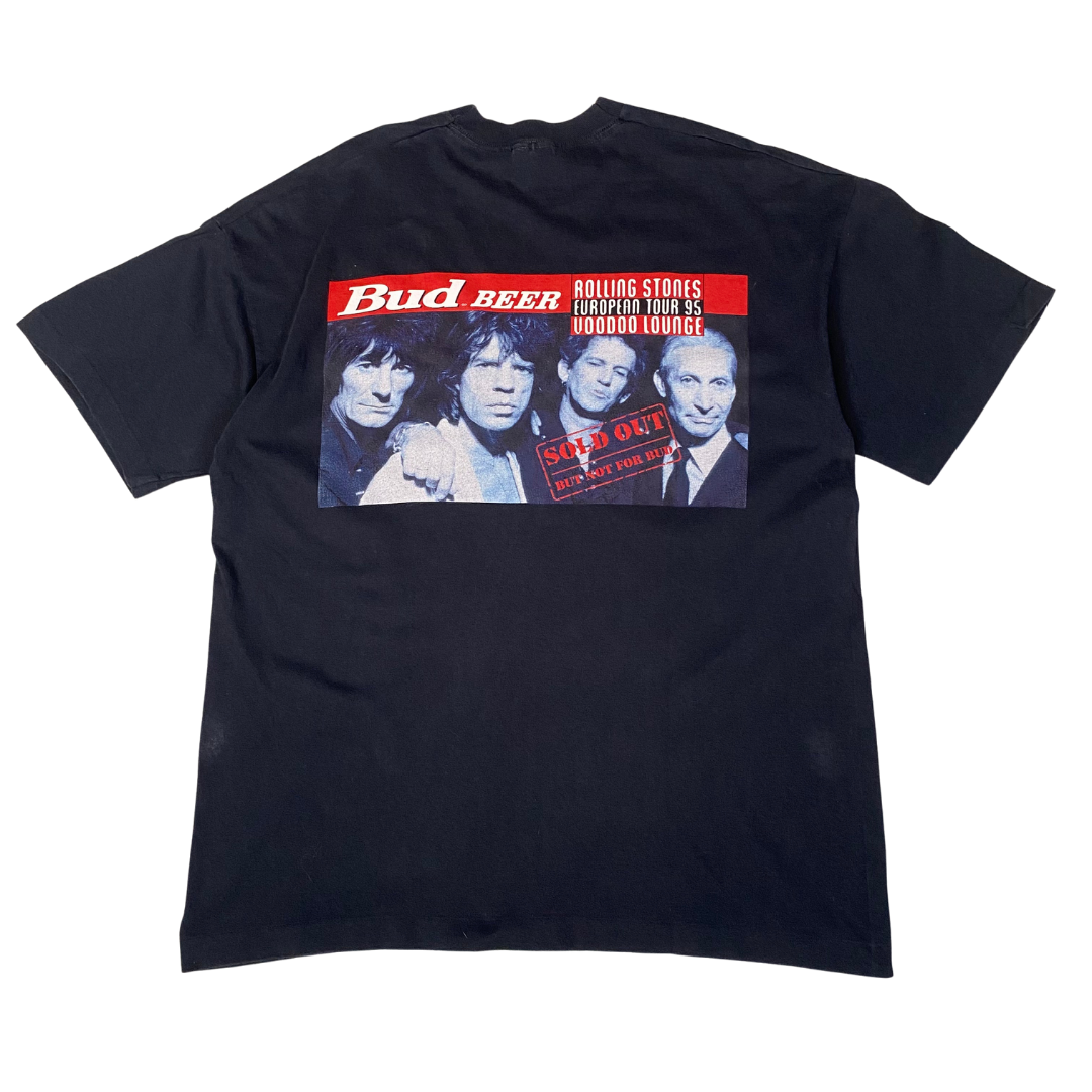 Rolling Stones 1995 Voodoo Lounge Bud Beer Tee