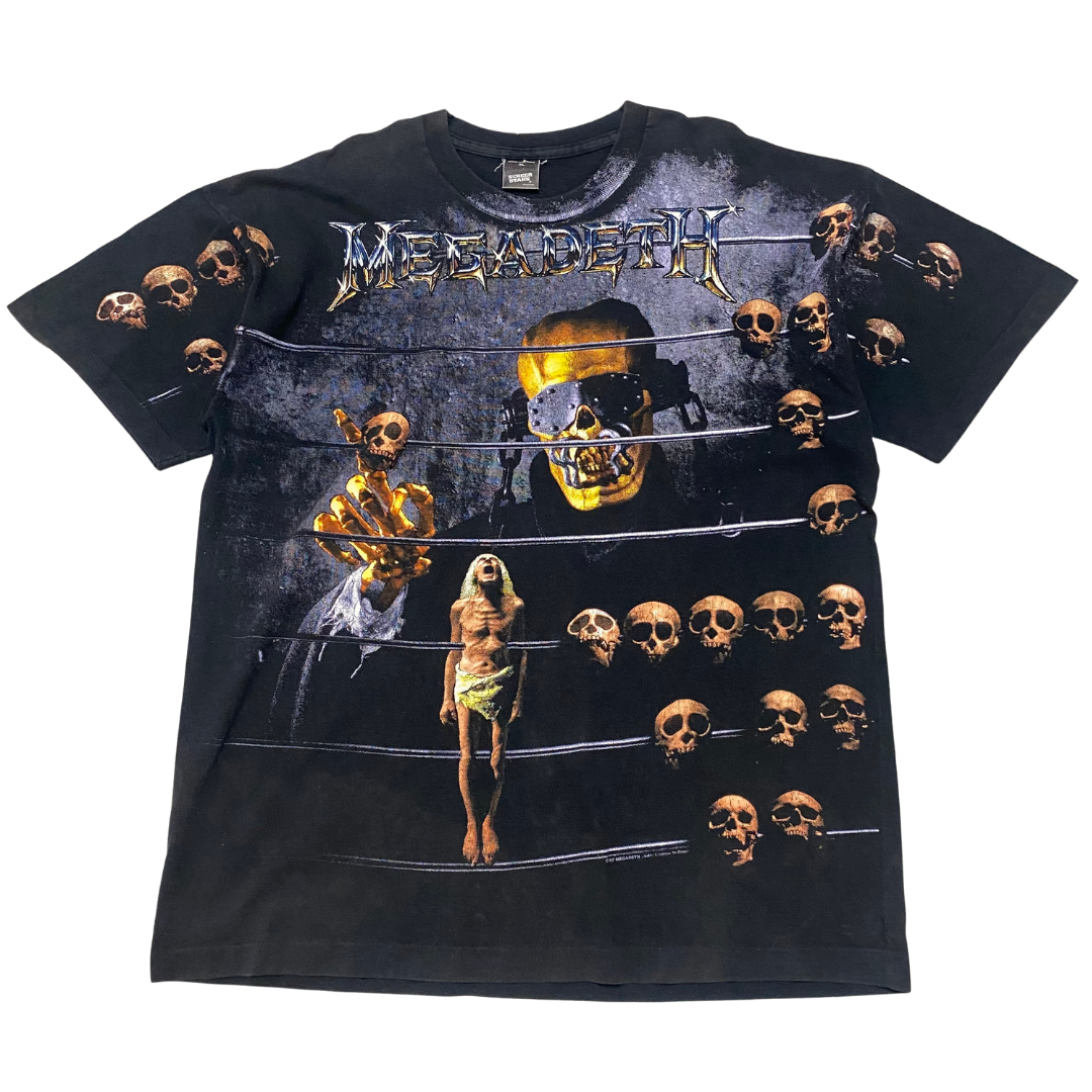 Megadeth 1992 Countdown To Extinction All Over Print Tee