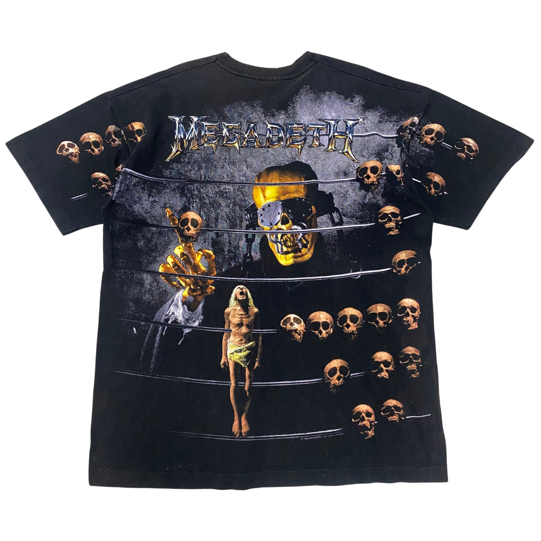 Megadeth 1992 Countdown To Extinction All Over Print Tee