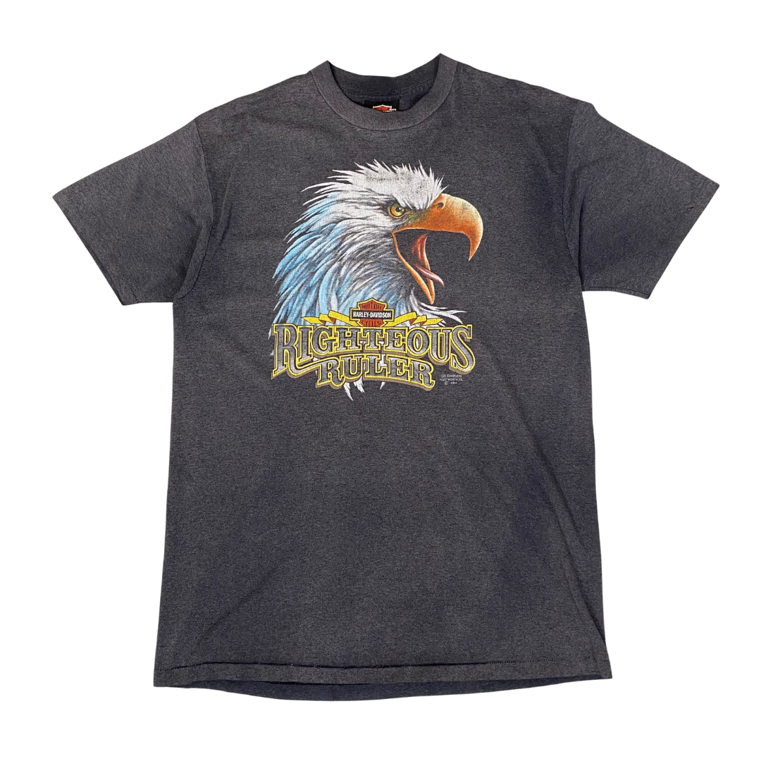 Harley Davidson 1991 Righteous Ruler 3D Emblem Tee