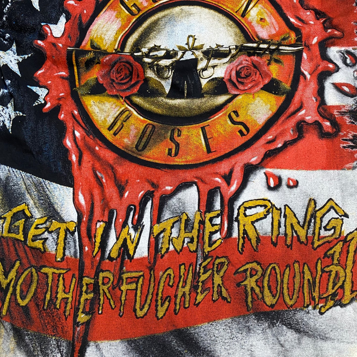 Guns 'N Roses 90's Joker Get In The Ring Motherfucker Part II Tee
