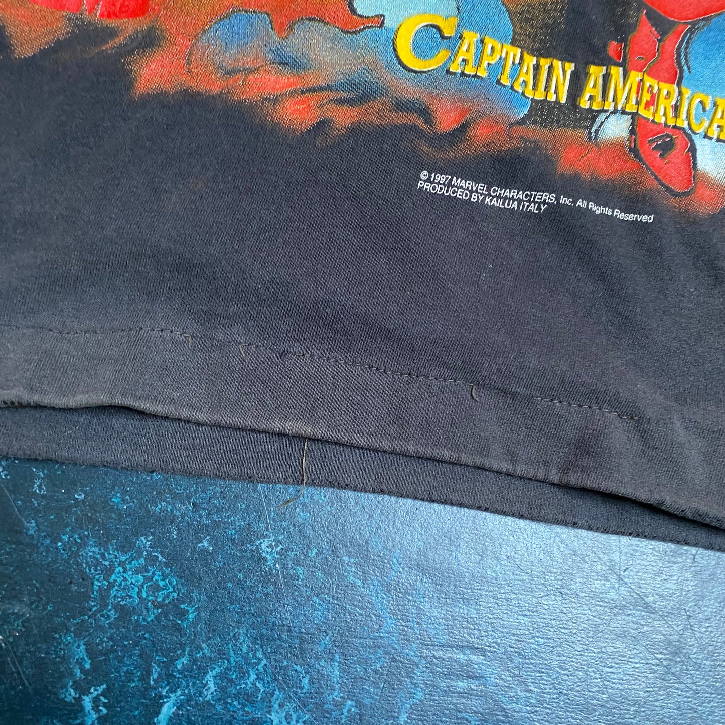 Spiderman & Captain America 1997 Marvel Tee
