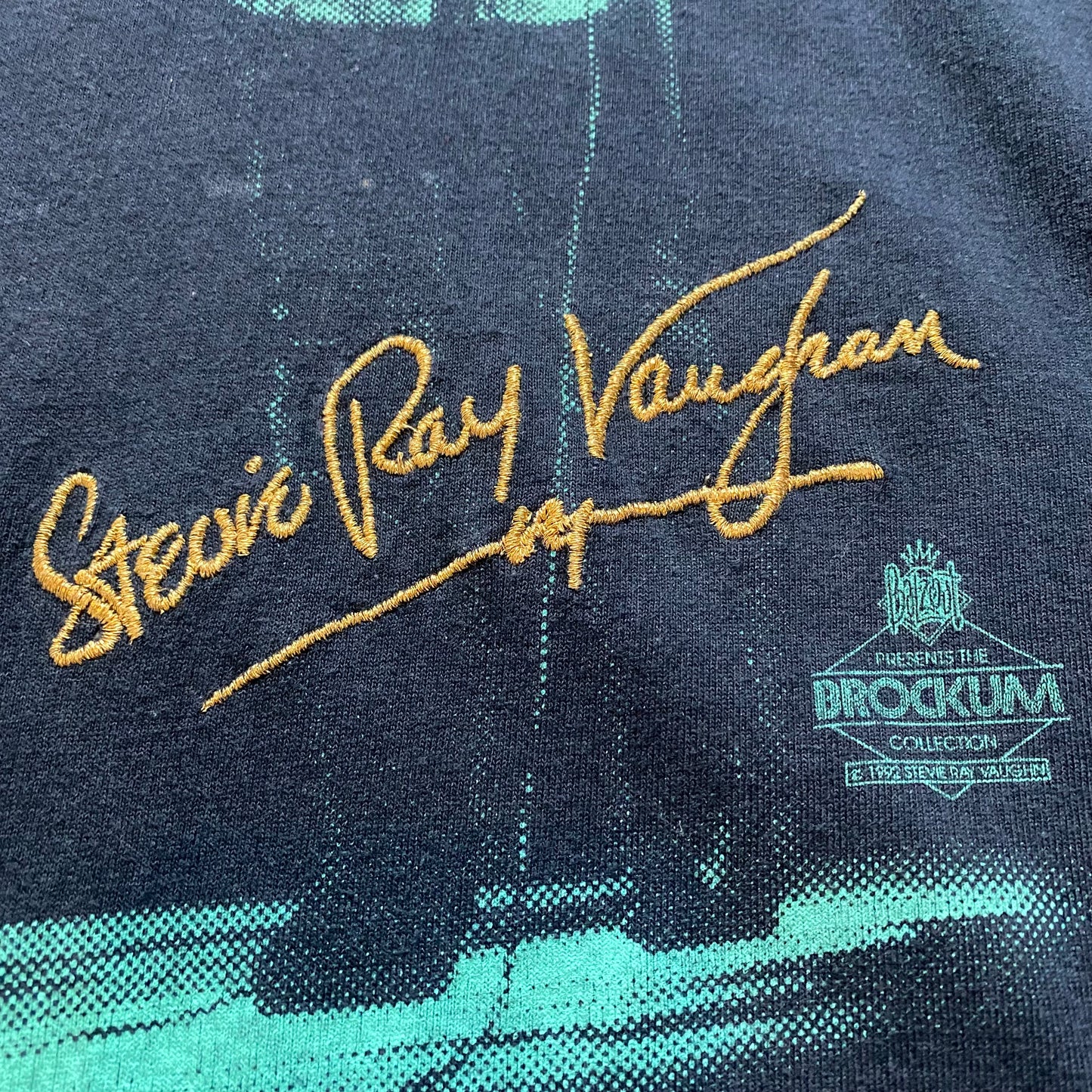 Stevie Ray Vaughan 1991 Embroidered Signature Tee