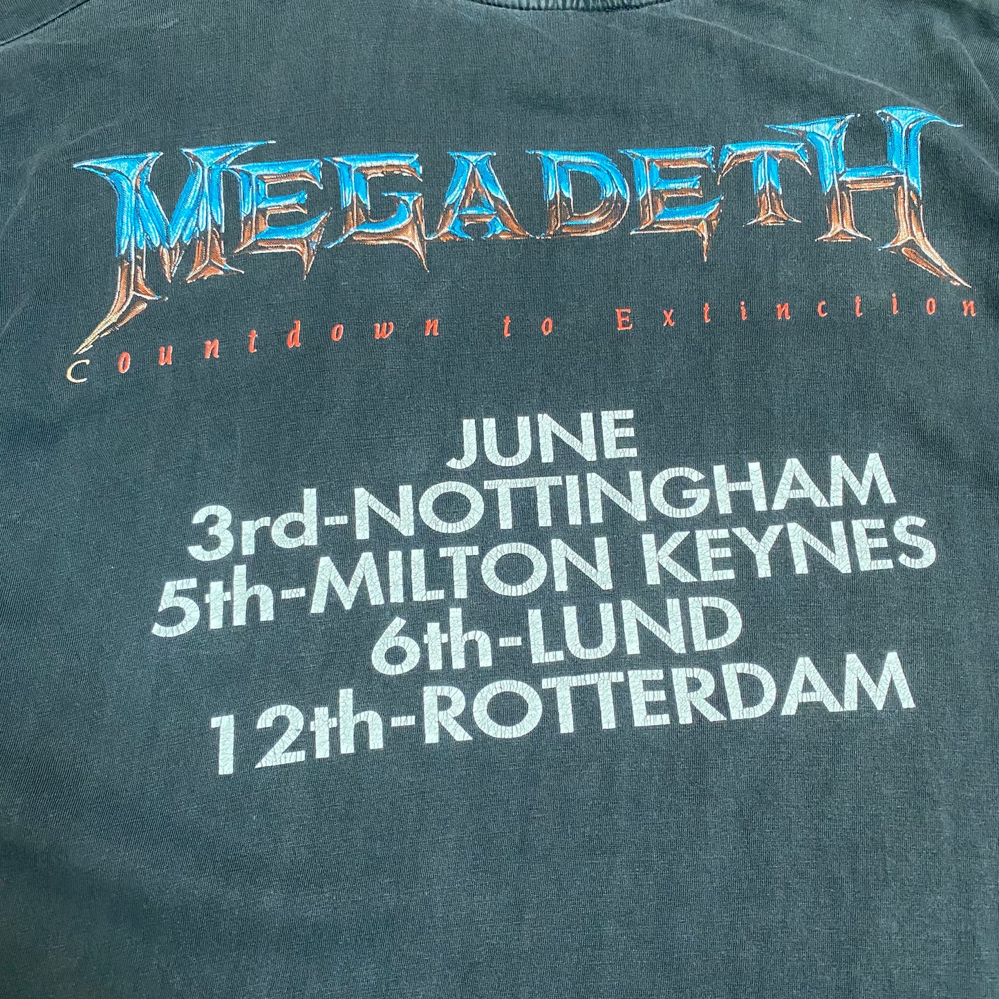 Megadeth 1993 Countdown To Extinction Tee