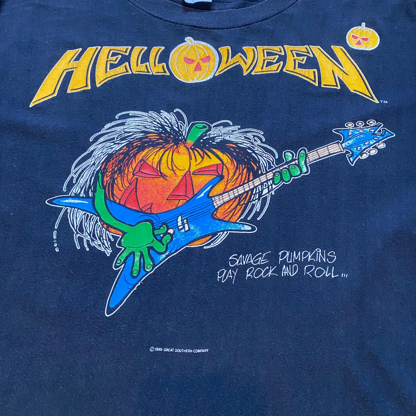 Helloween 1988 Pumpkins Fly Free Tee