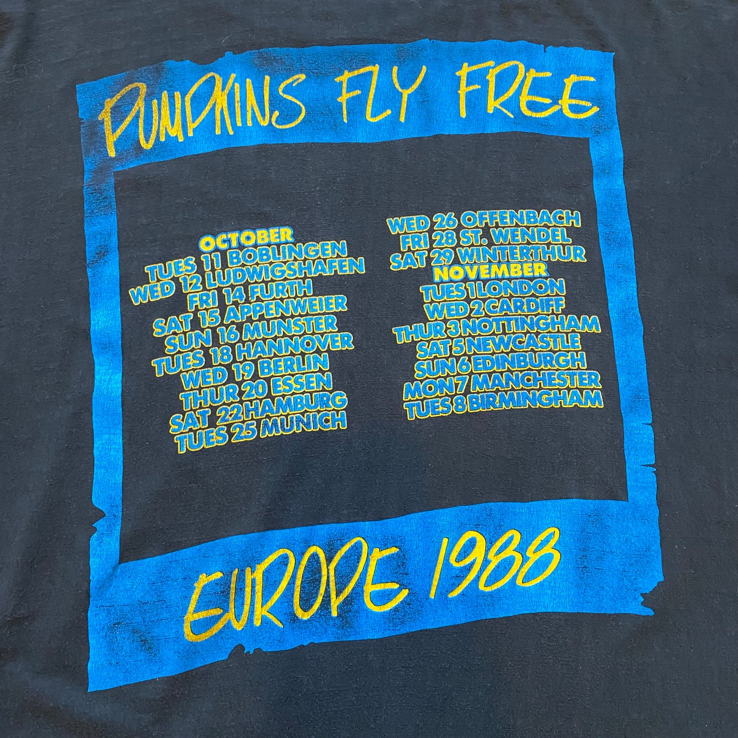 Helloween 1988 Pumpkins Fly Free Tee