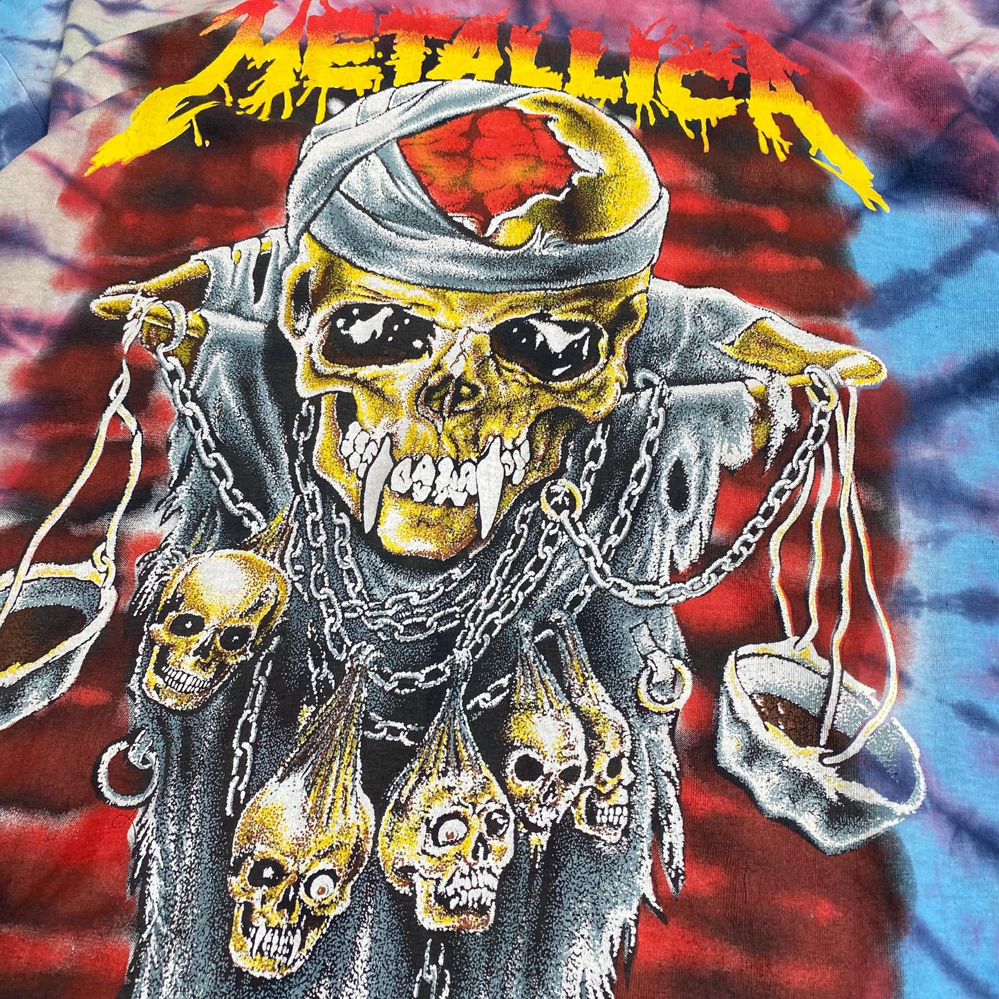 Metallica 90's Doris Pushead Tie Dye Tee