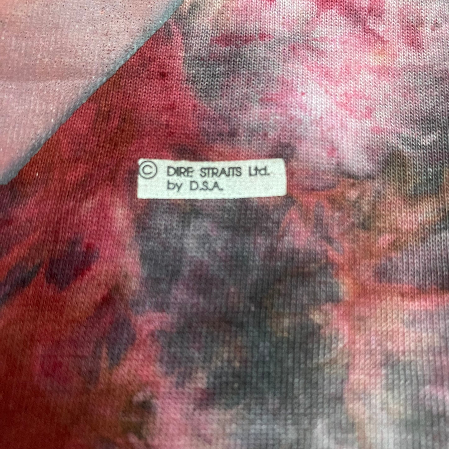 Dire Straits 90's Money For Nothing Tie Dye Long Sleeved Tee