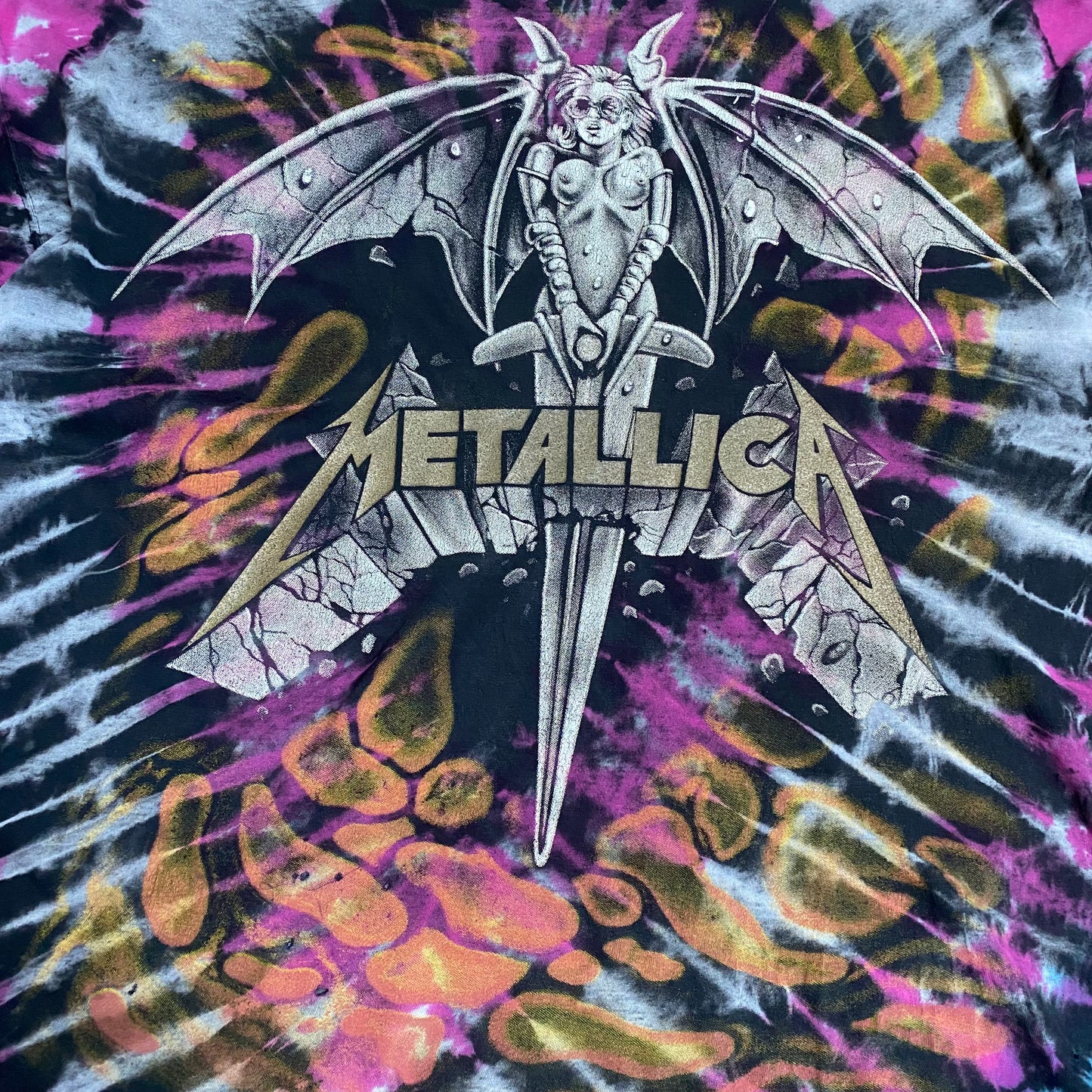 Metallica 90's Tie Dye Tee