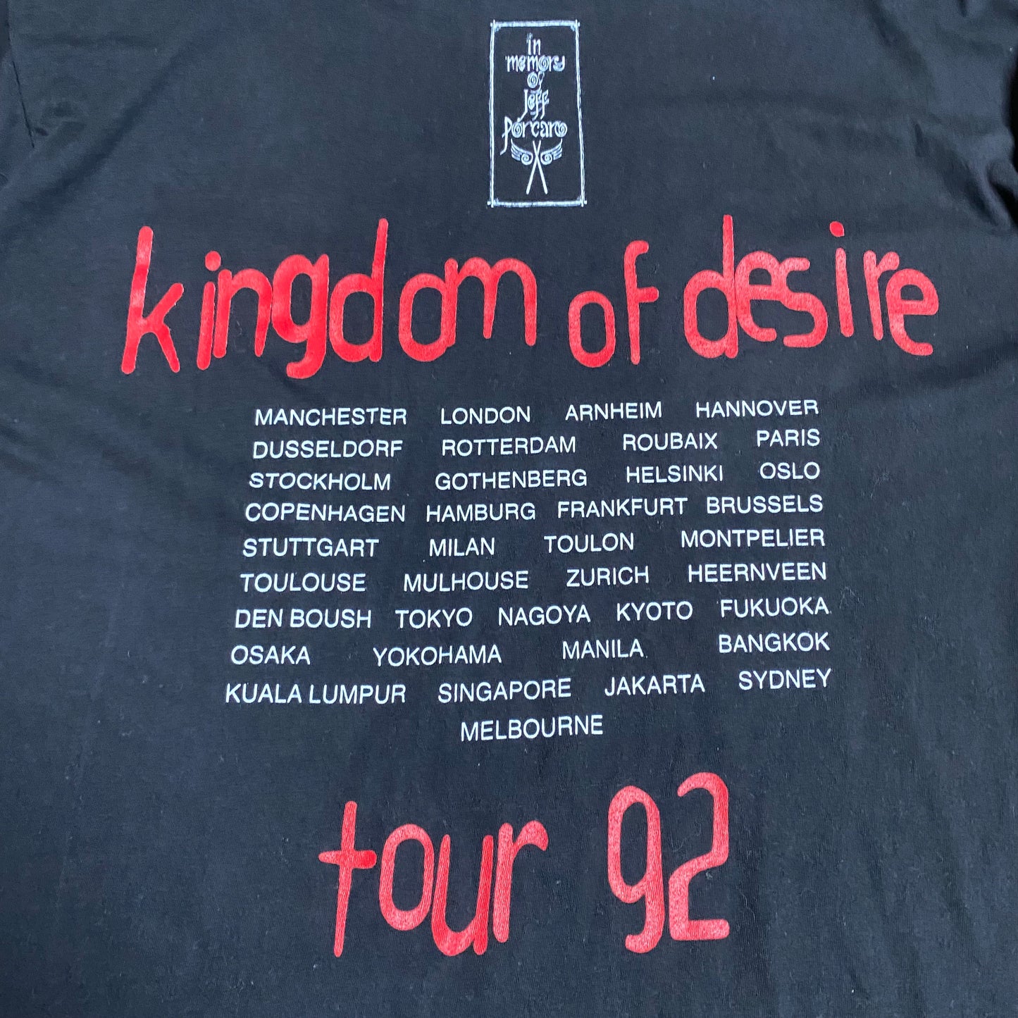 Toto 1992 Kingdom Of Desire Jeff Porcaro Tee (2)