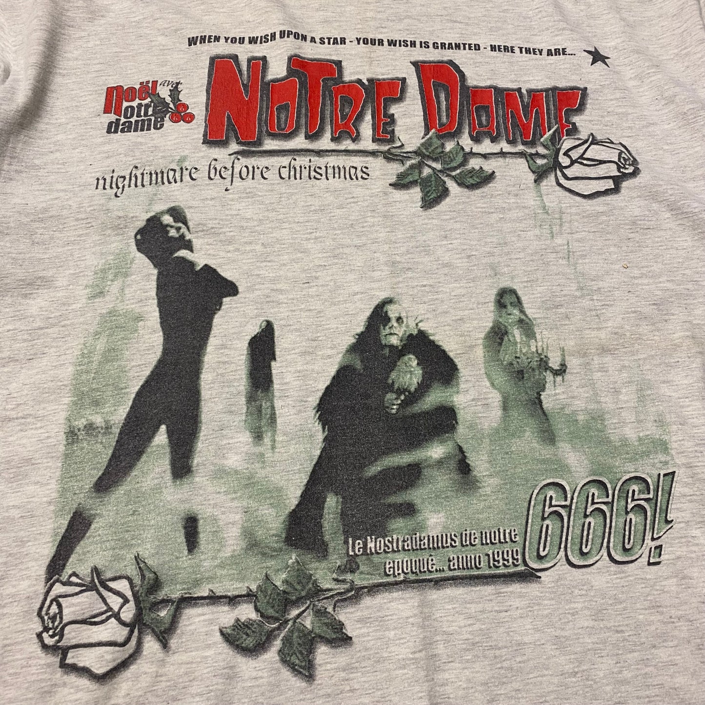 Notre Dame 90's Nightmare Before Christmas Tee