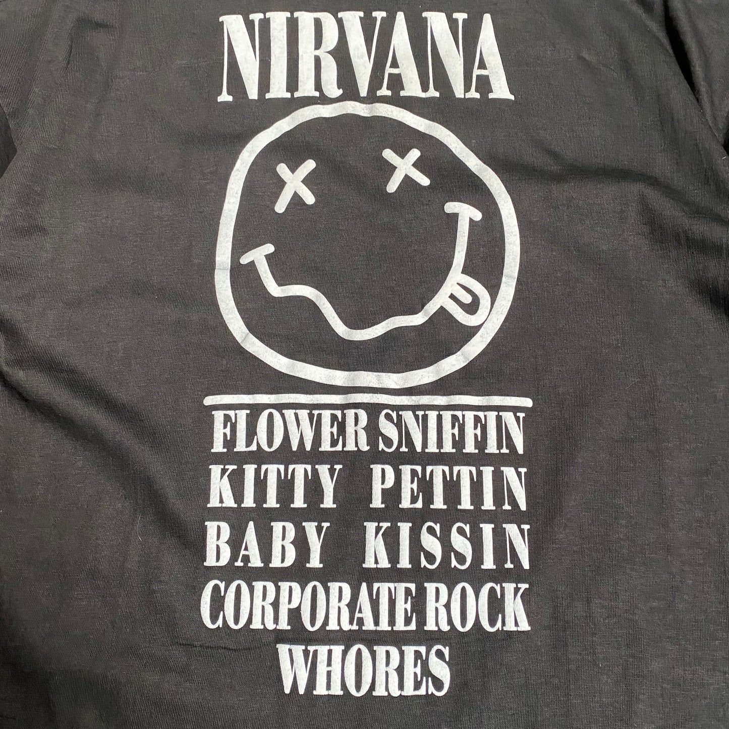 Nirvana 90's Kurt Cobain Flower Sniffin Tee