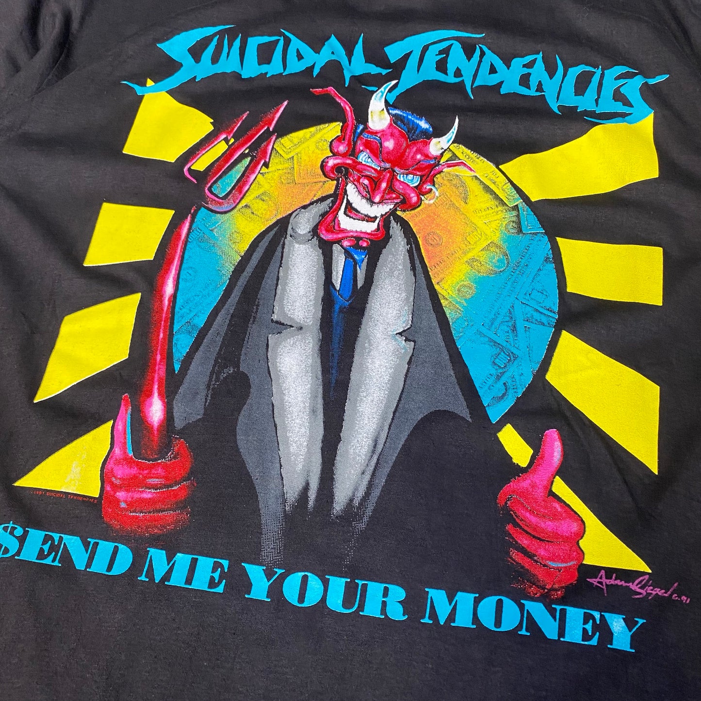Suicidal Tendencies 1991 Send Me Your Money Tee