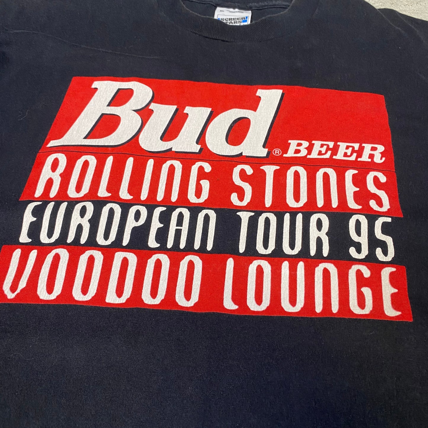 Rolling Stones 1995 Voodoo Lounge Bud Beer Tee