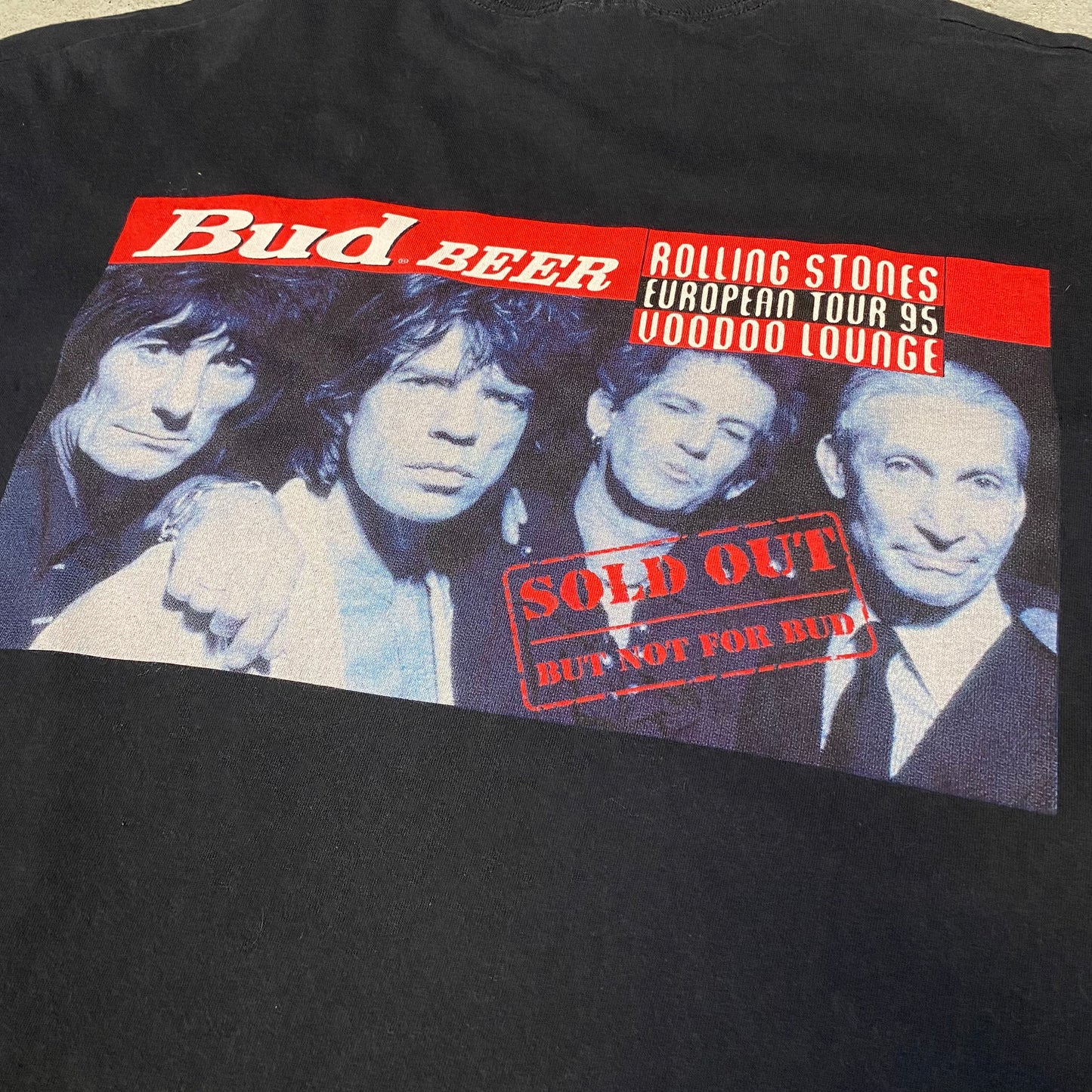Rolling Stones 1995 Voodoo Lounge Bud Beer Tee