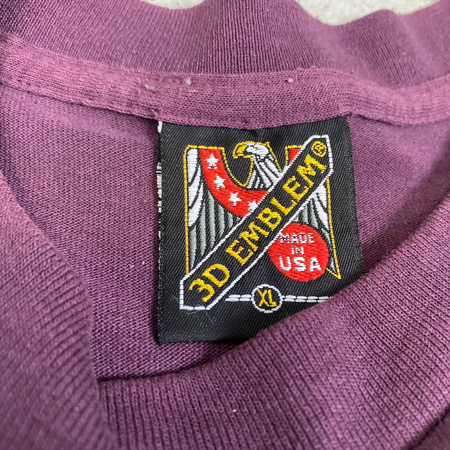 American Biker 1992 3D Emblem Tee