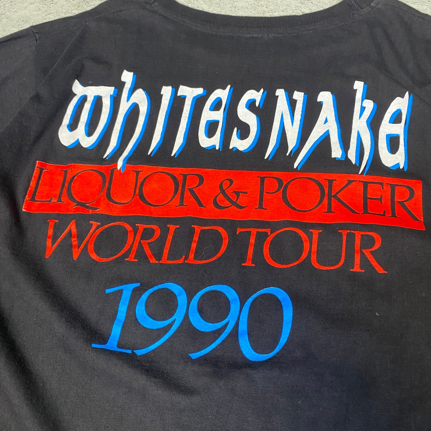 Whitesnake 1990 Liquor & Poker Tee