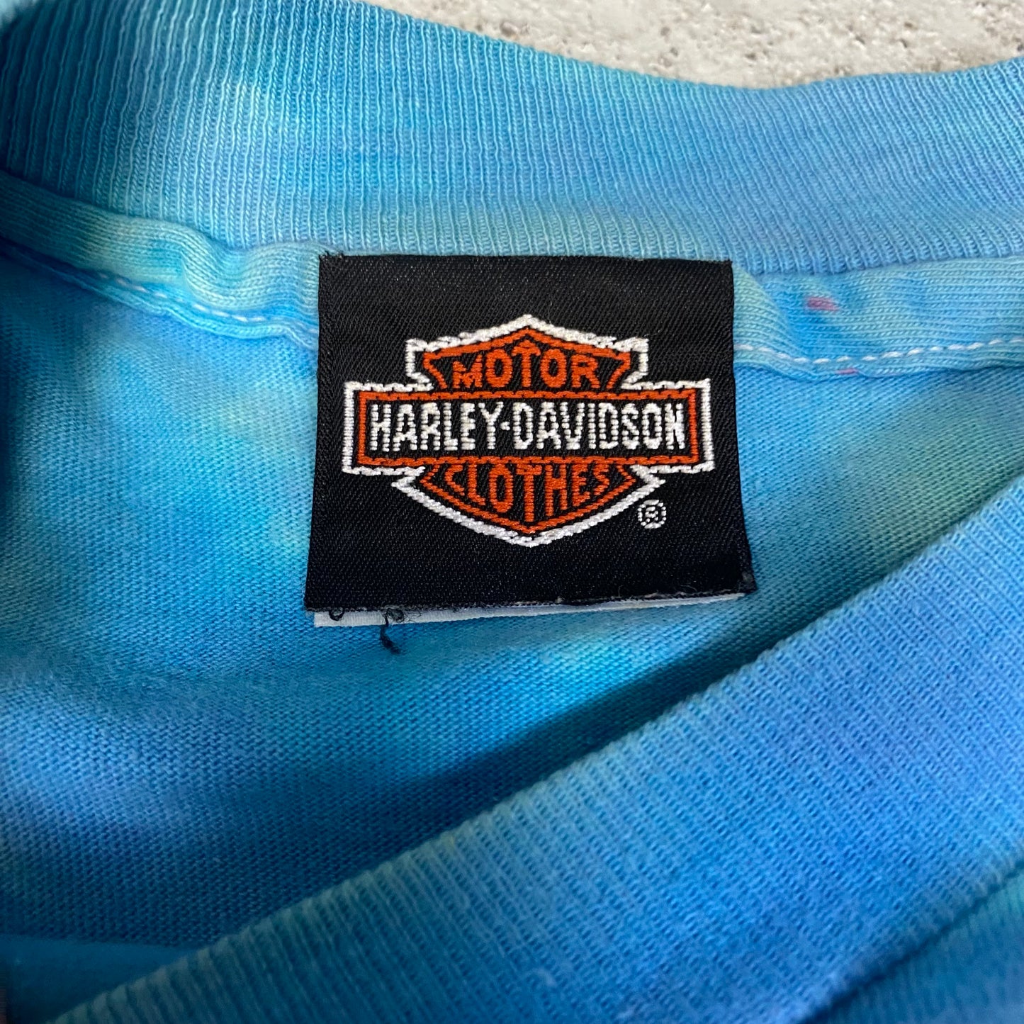 Harley Davidson Bald Eagle Tie Dye Longsleeved Tee