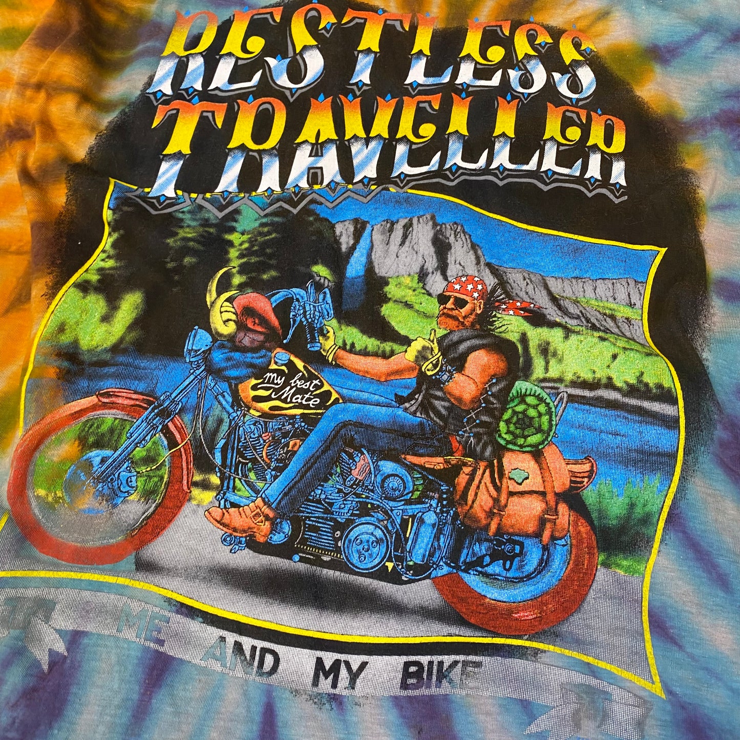 Restless Traveller 90's Tie Dye Tee