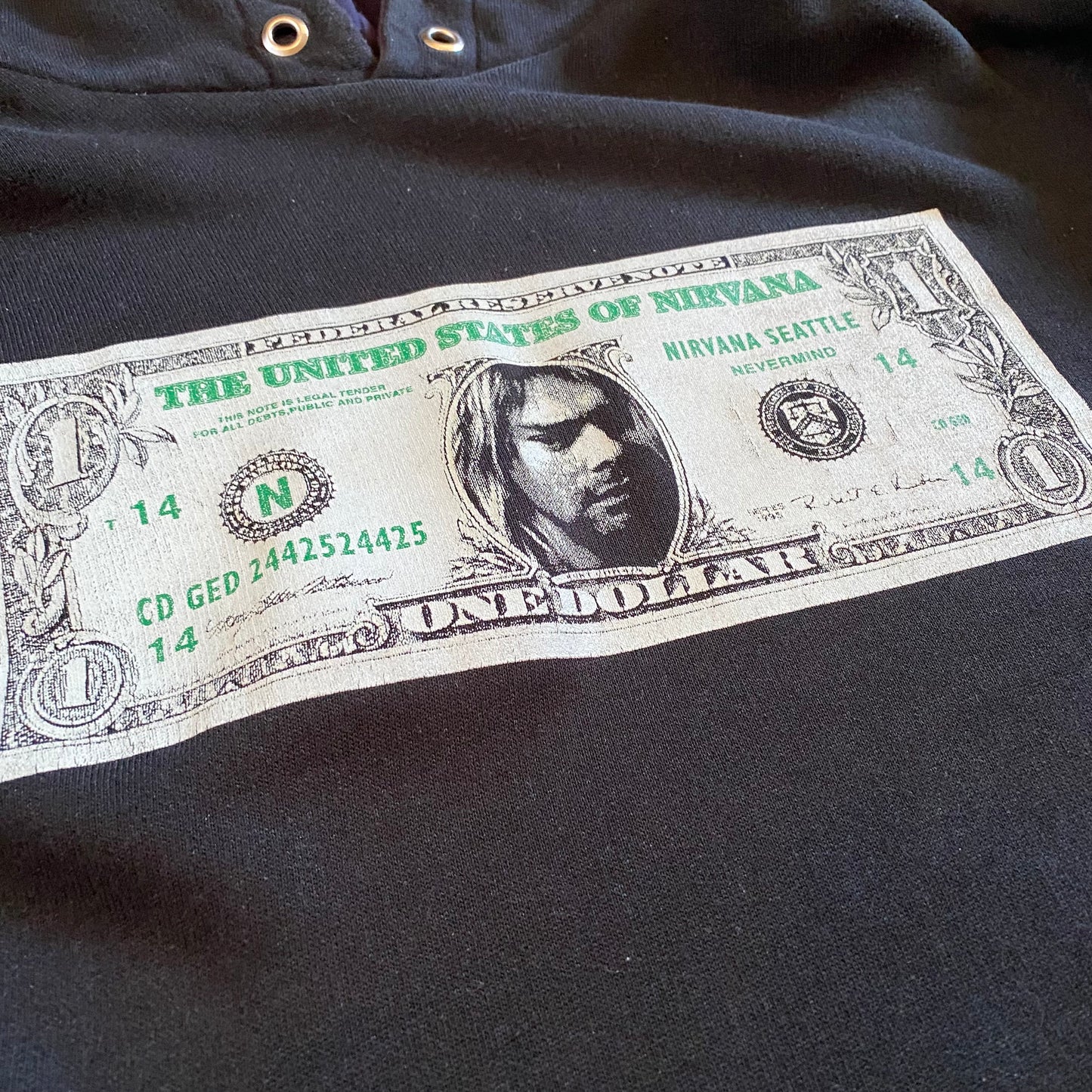 Nirvana 90's Dollar Bill Hoodie