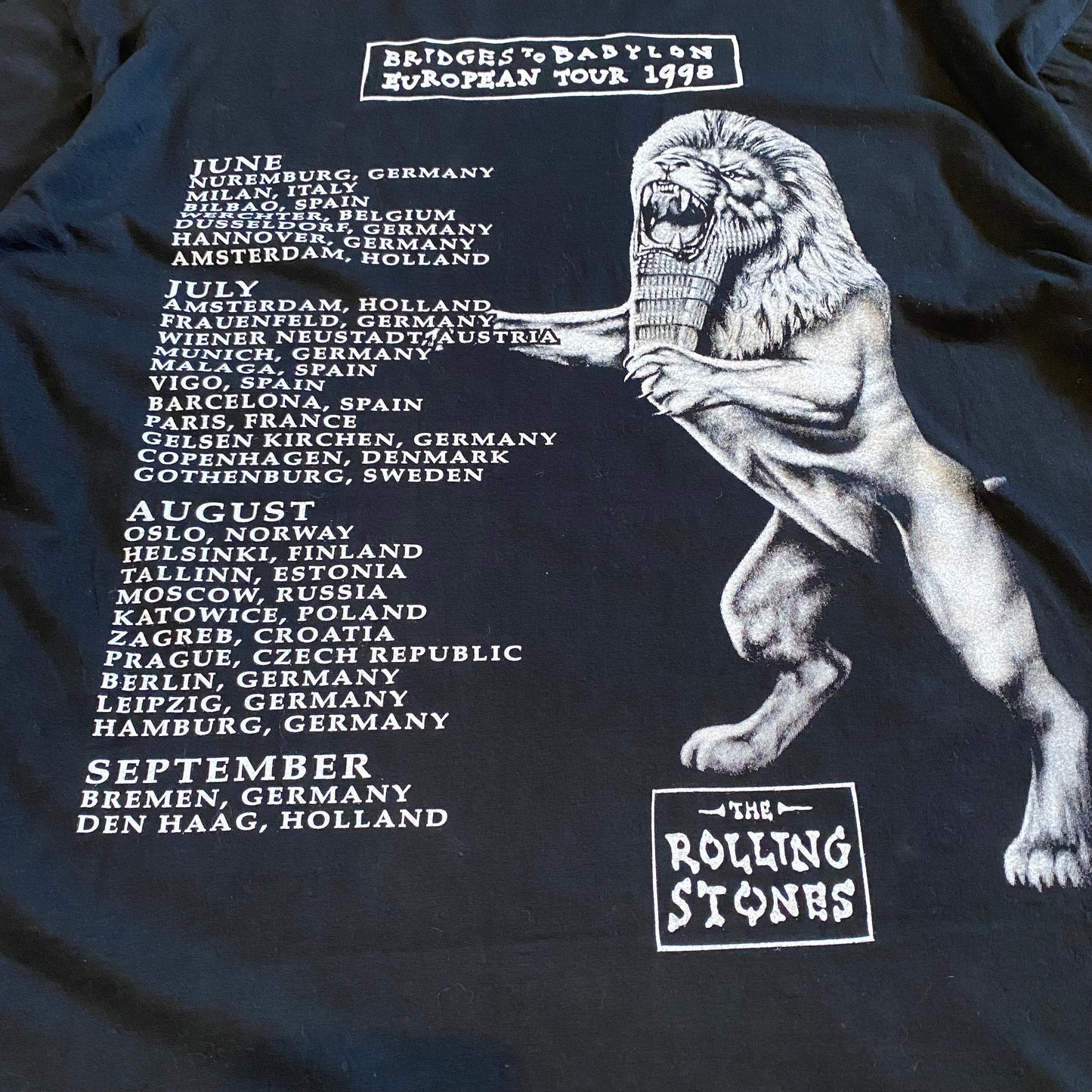 Rolling Stones 1997 Bridges To Babylon Tee