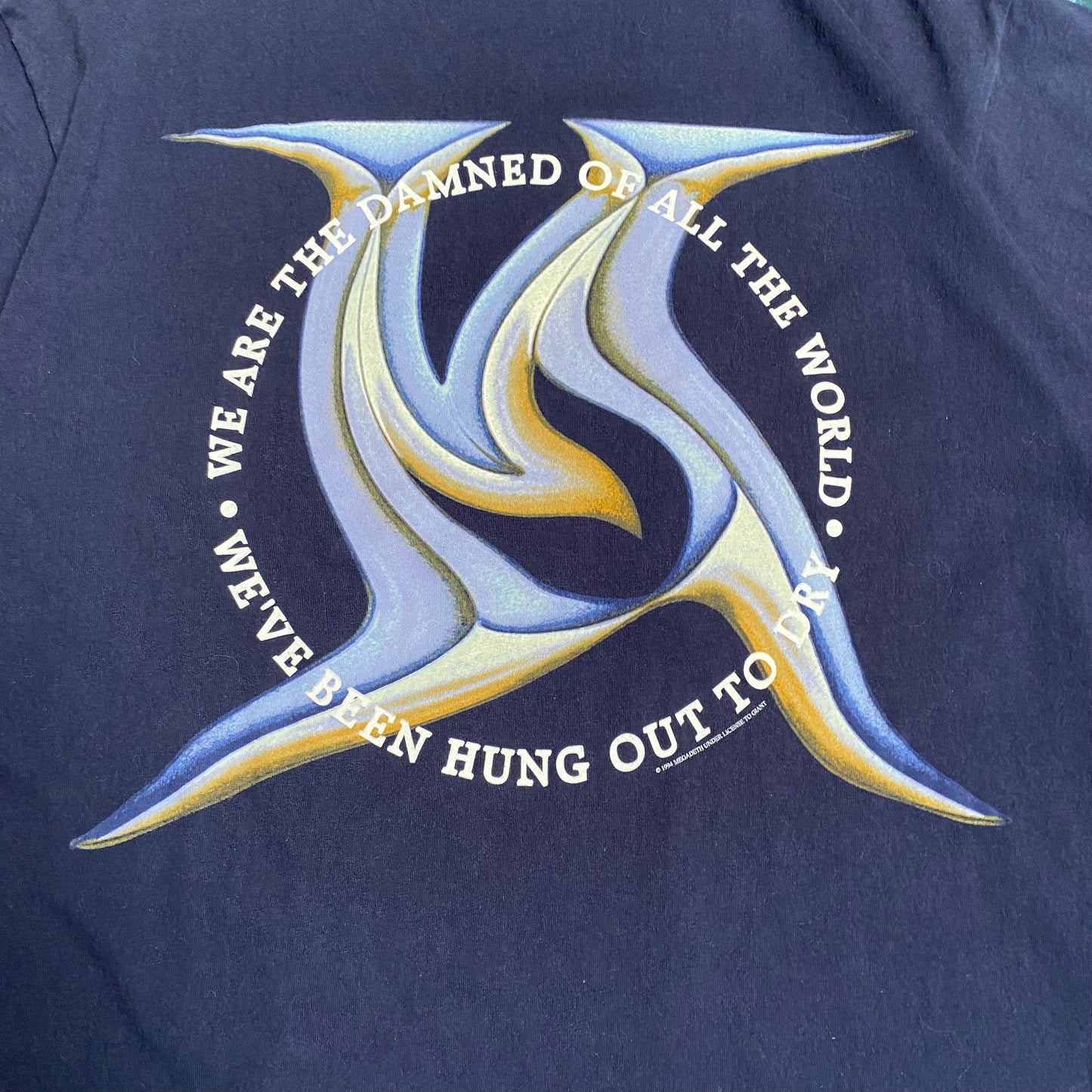 Megadeth 1994 We've Been Hung Out To Dry Tee