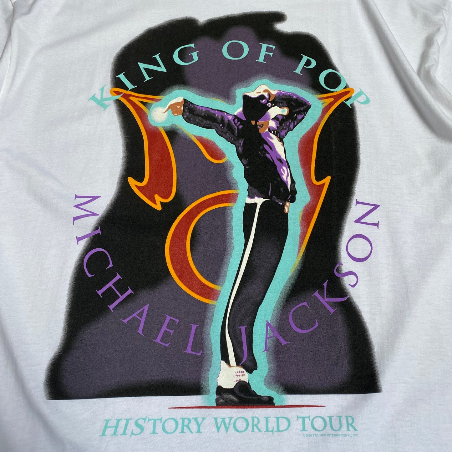 Michael Jackson 1996 King Of Pop History World Tour Tee