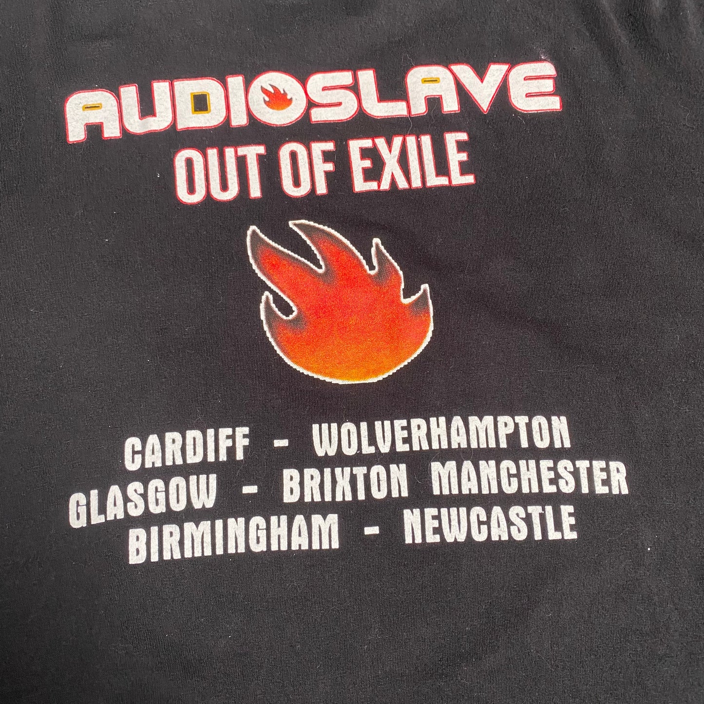 Audioslave 2005 Out Of Exile UK Tour Tee