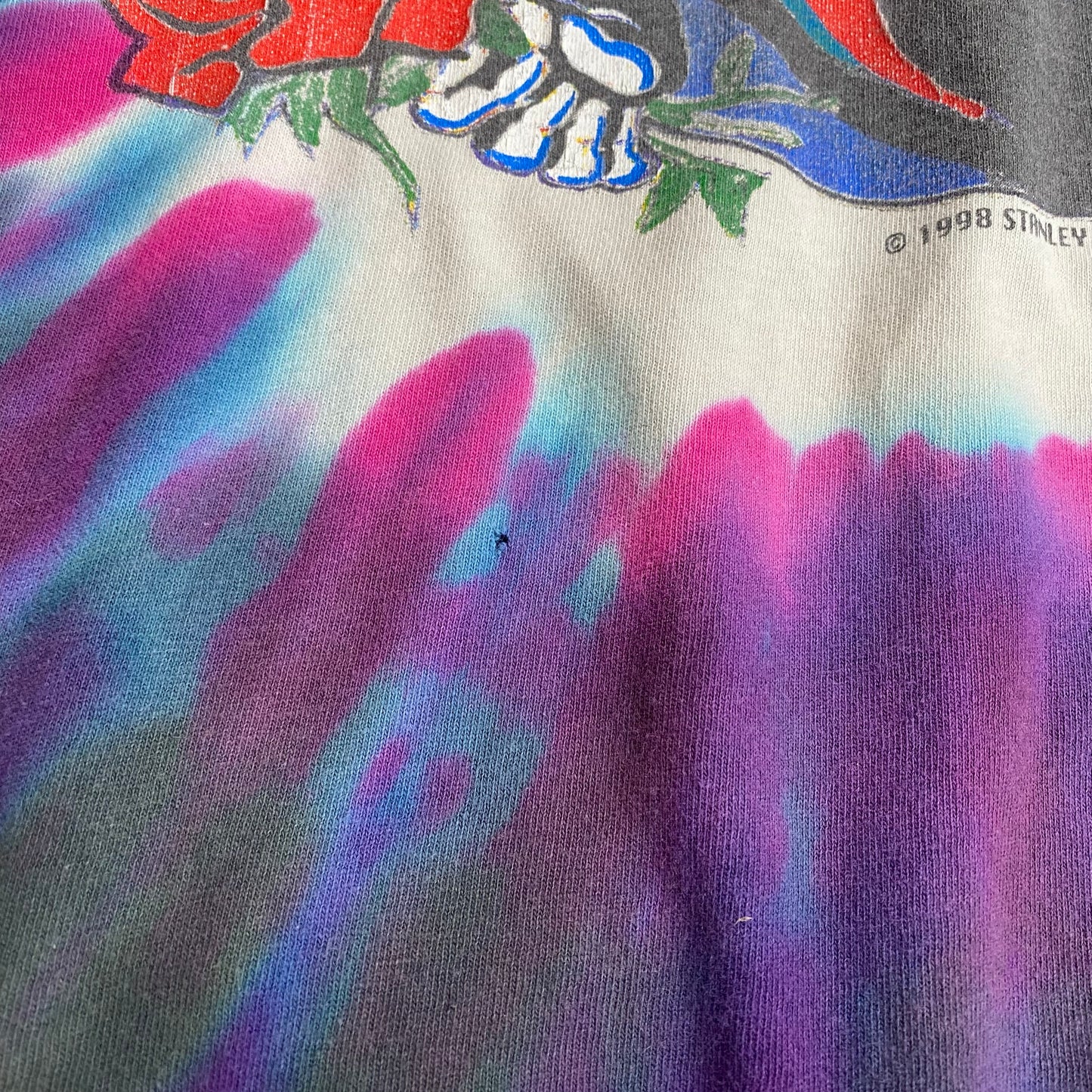 Grateful Dead 1998 Stanley Mouse Tie Dye Tee