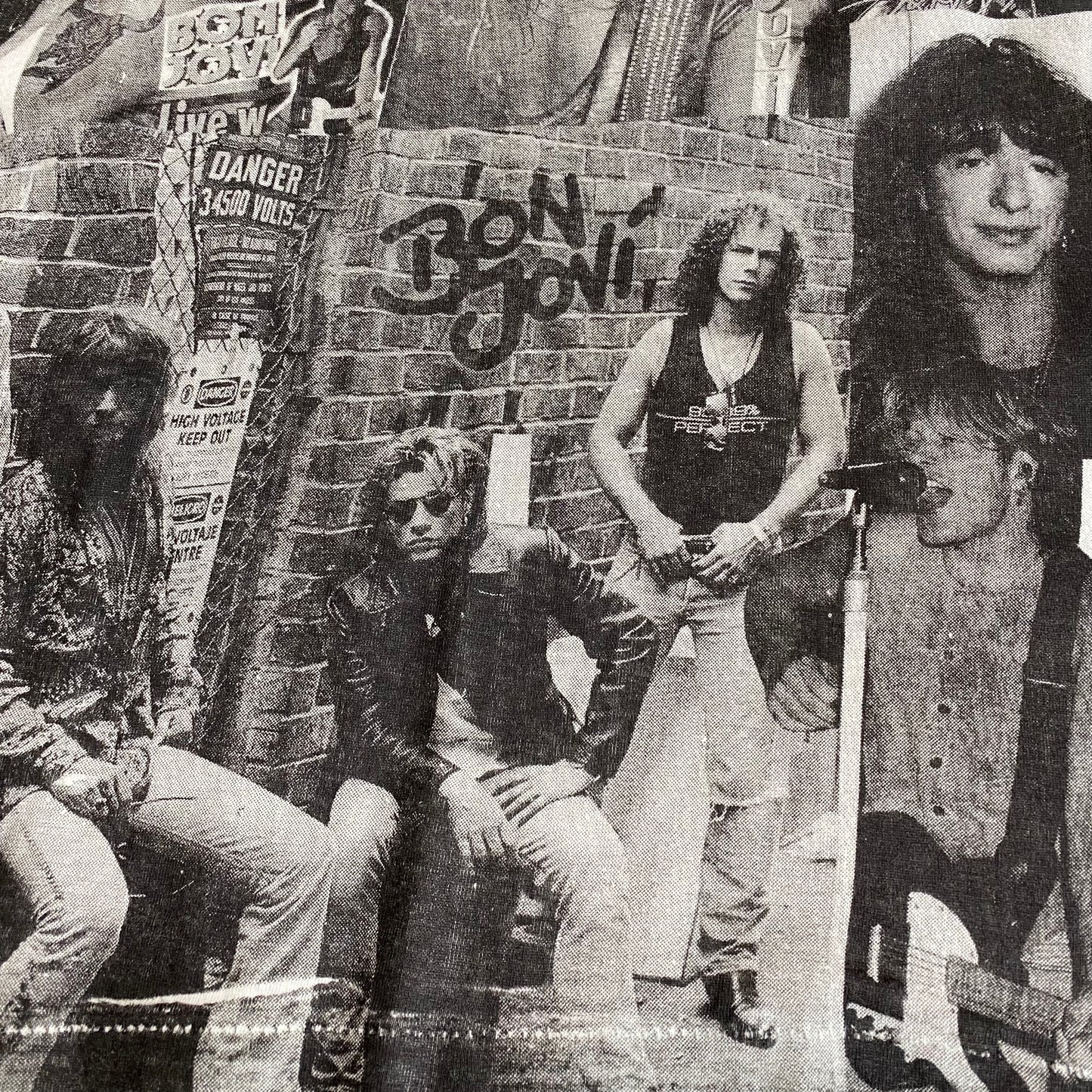 Bon Jovi 90's All Over Print Collage Tee