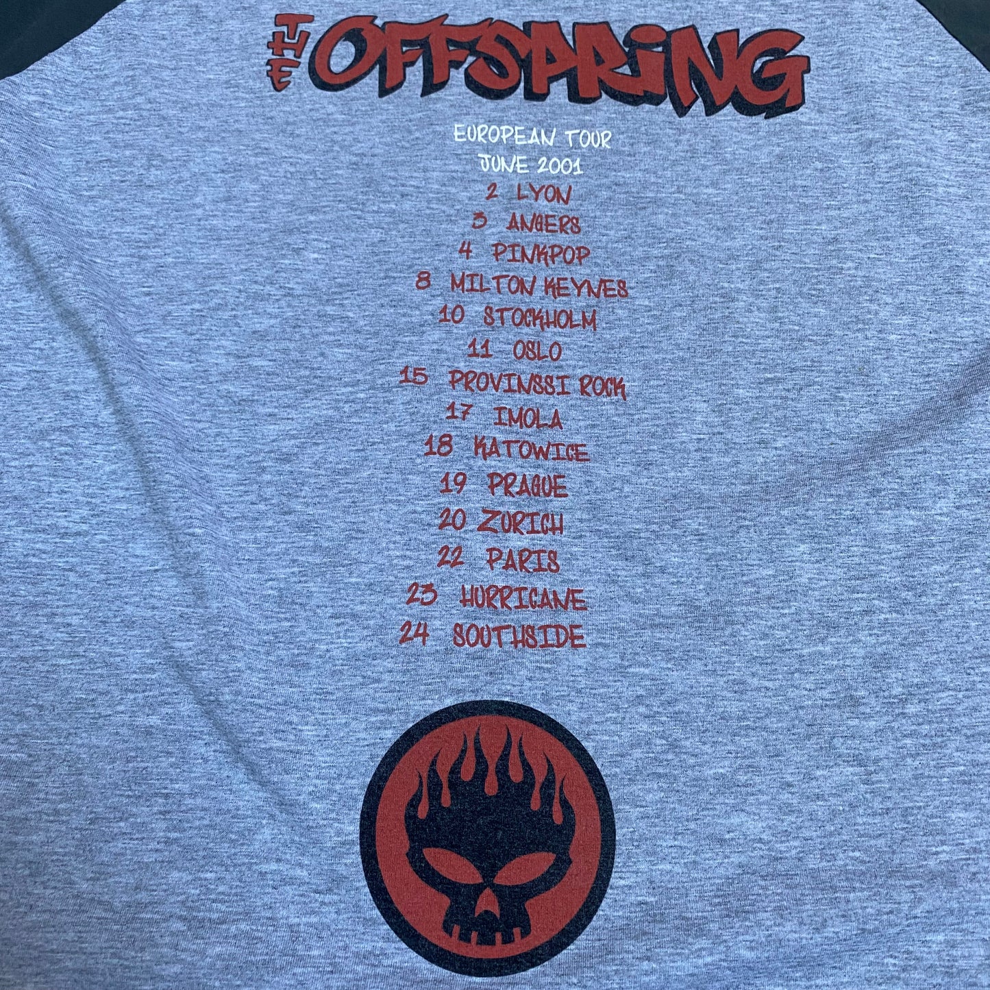 The Offspring 2001 Conspiracy Of One Raglan Tee