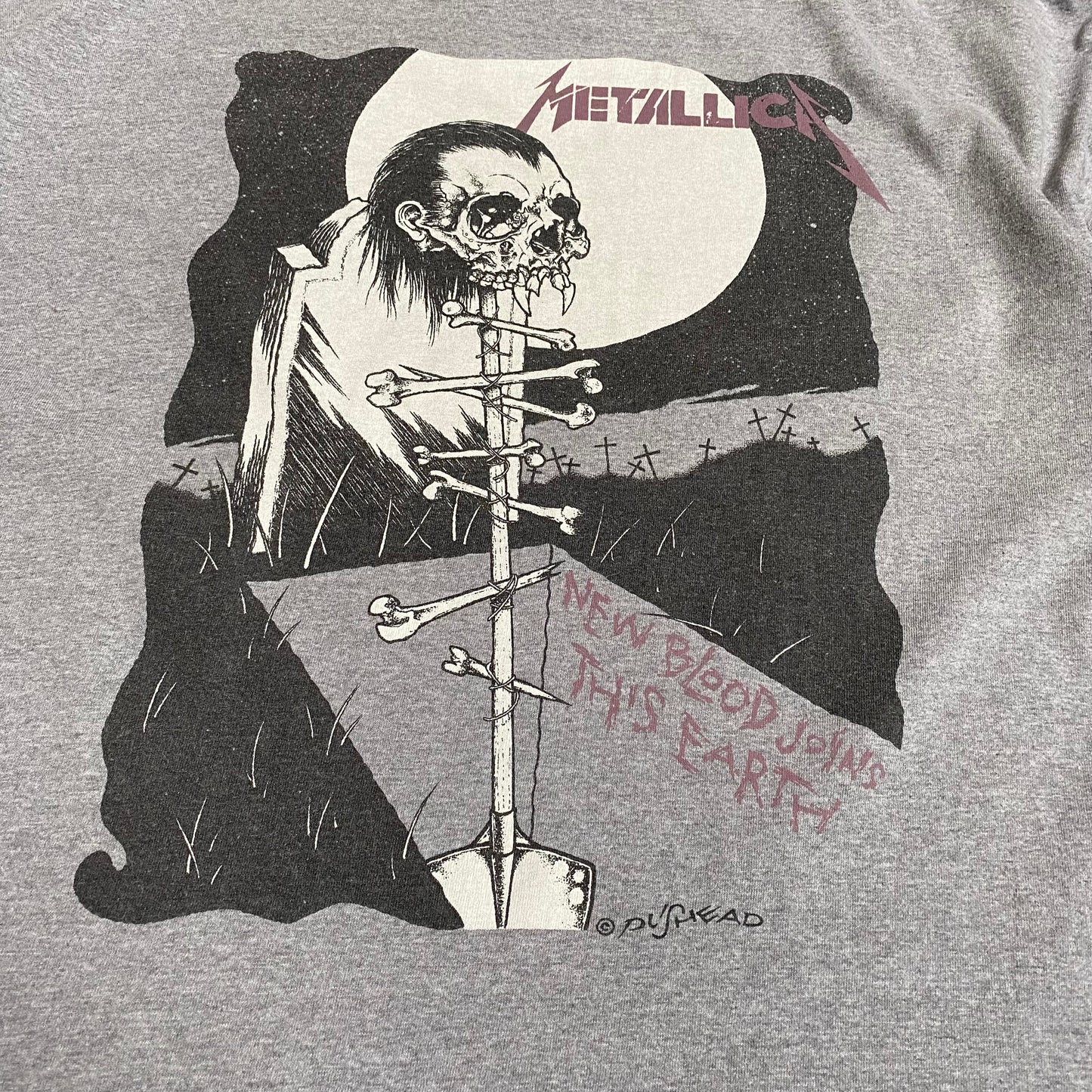 Metallica 1994 My Body Lies But I Still Roam Pushead Tee