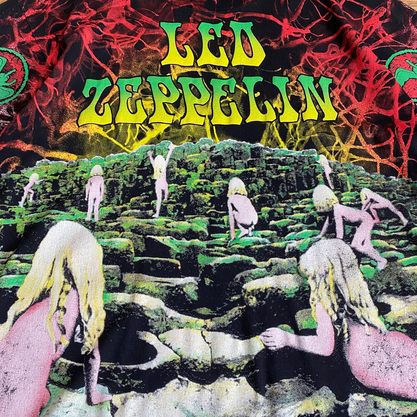 Led Zeppelin 1992 Houses Of The Holy All Over Print Tee