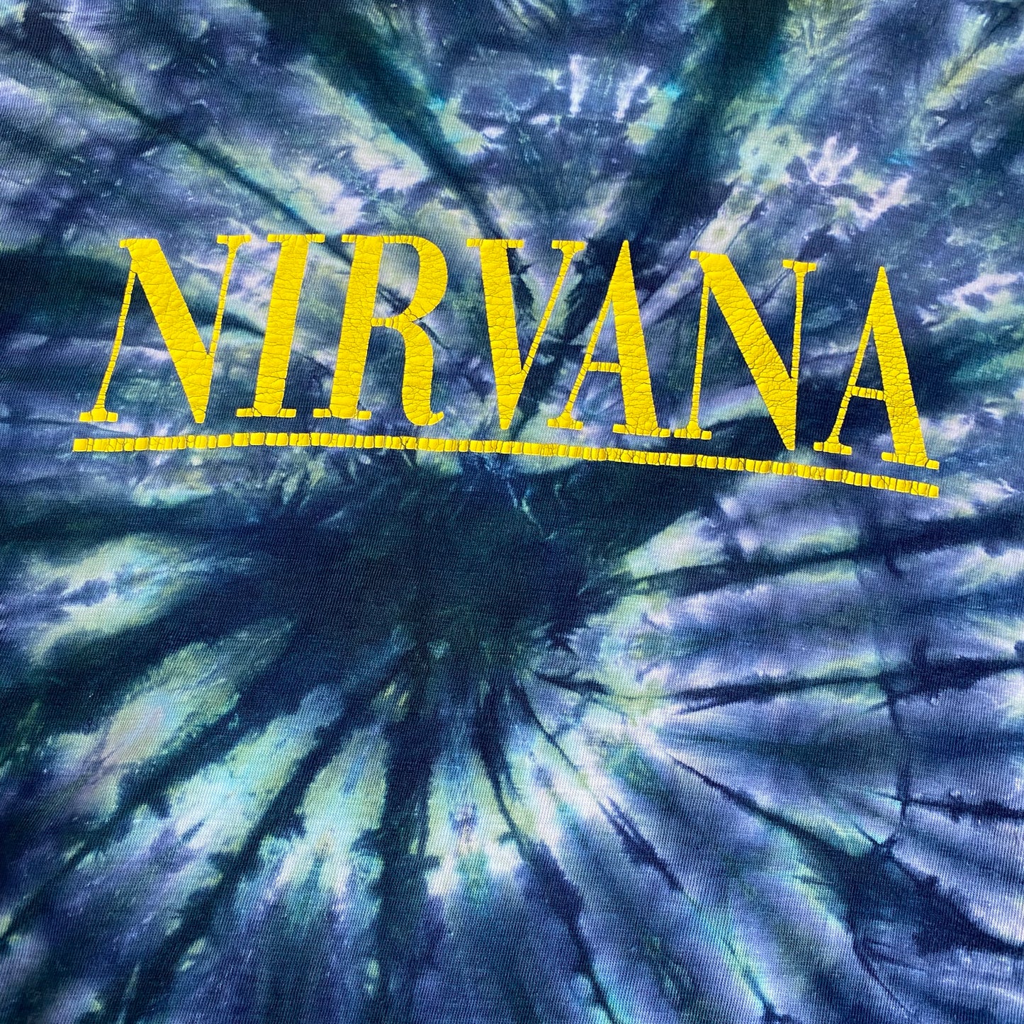 Nirvana 1992 Smiley Tie Dye Longsleeved Tee