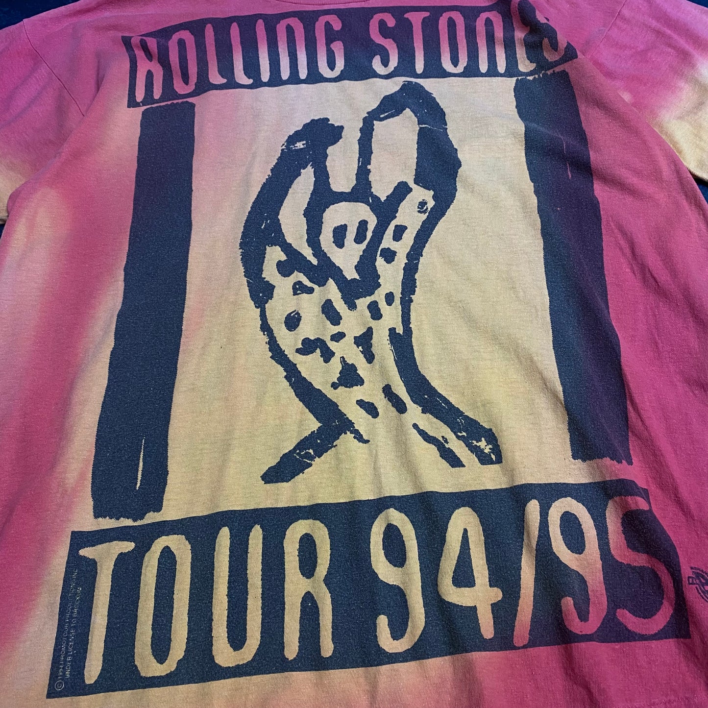 Rolling Stones 1994 Voodoo Lounge AOP Tie Dye Tee