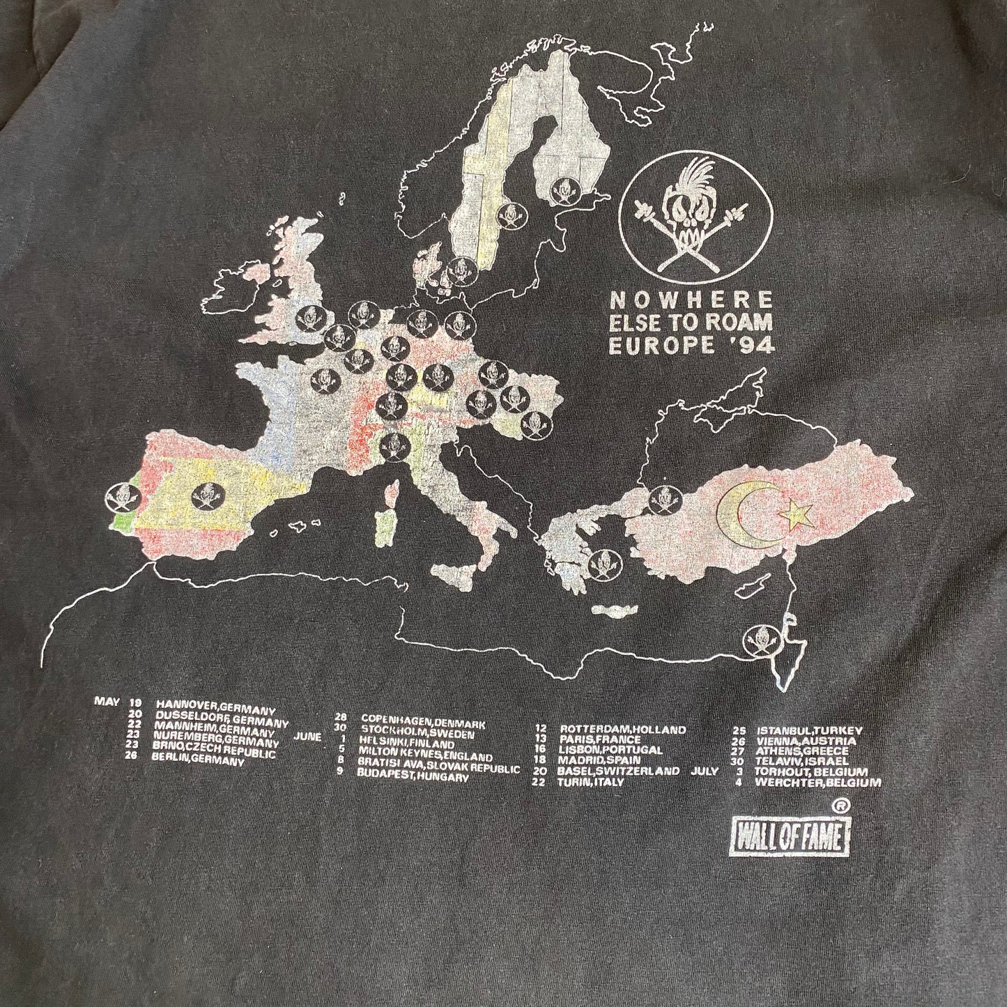 Metallica 1994 Nowhere Else To Roam Tee