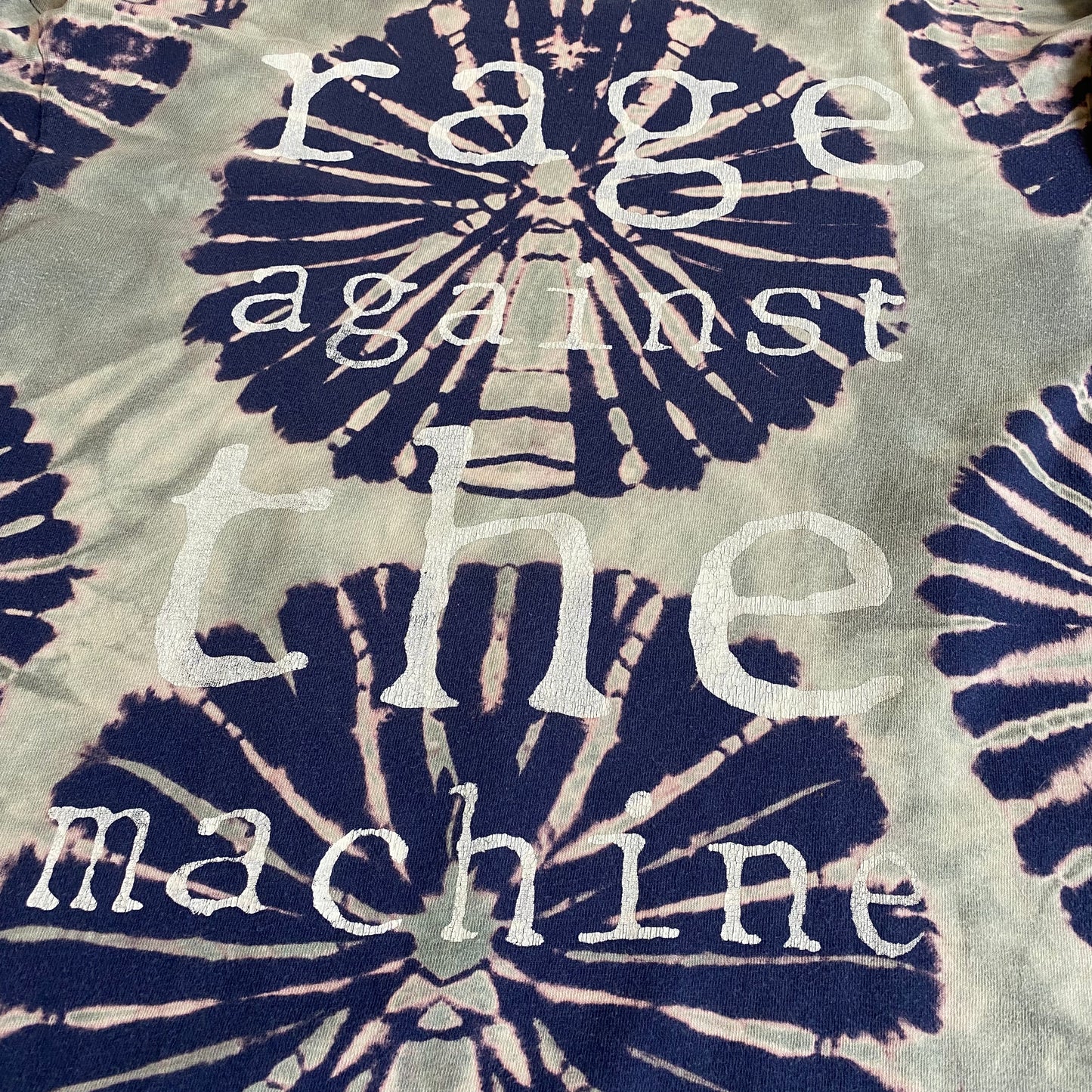 Rage Against The Machine 90's Killing In The Name (Burning Monk) Longsleeved Tie Dye Tee