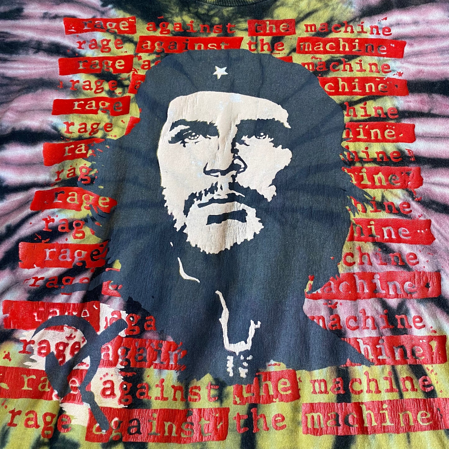 Rage Against The Machine 90's Killing In The Name (Che) Longsleeved Tie Dye Tee