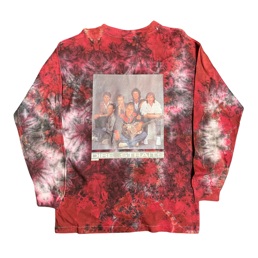 Dire Straits 90's Money For Nothing Tie Dye Long Sleeved Tee