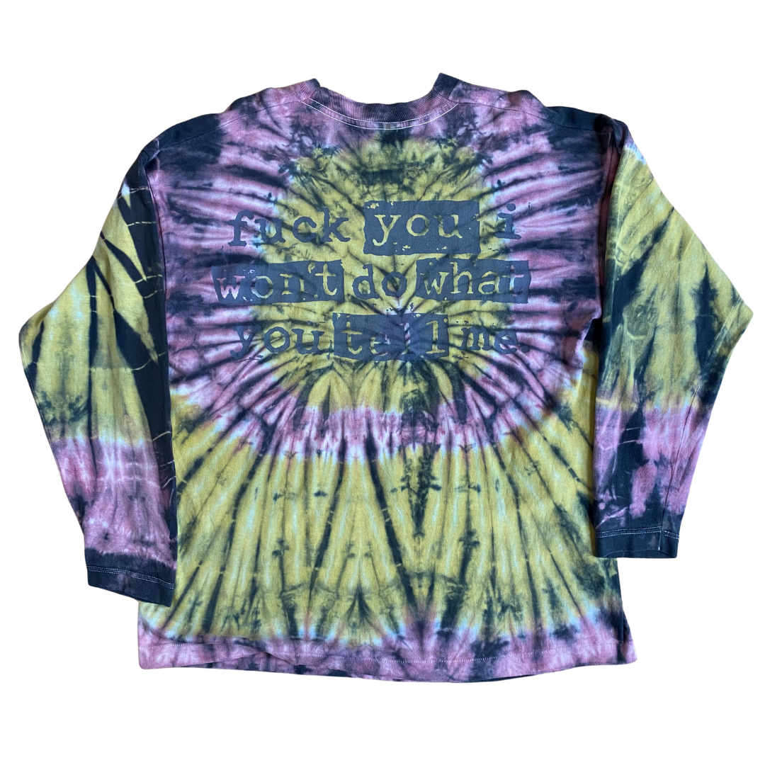 Rage Against The Machine 90's Killing In The Name (Che) Longsleeved Tie Dye Tee