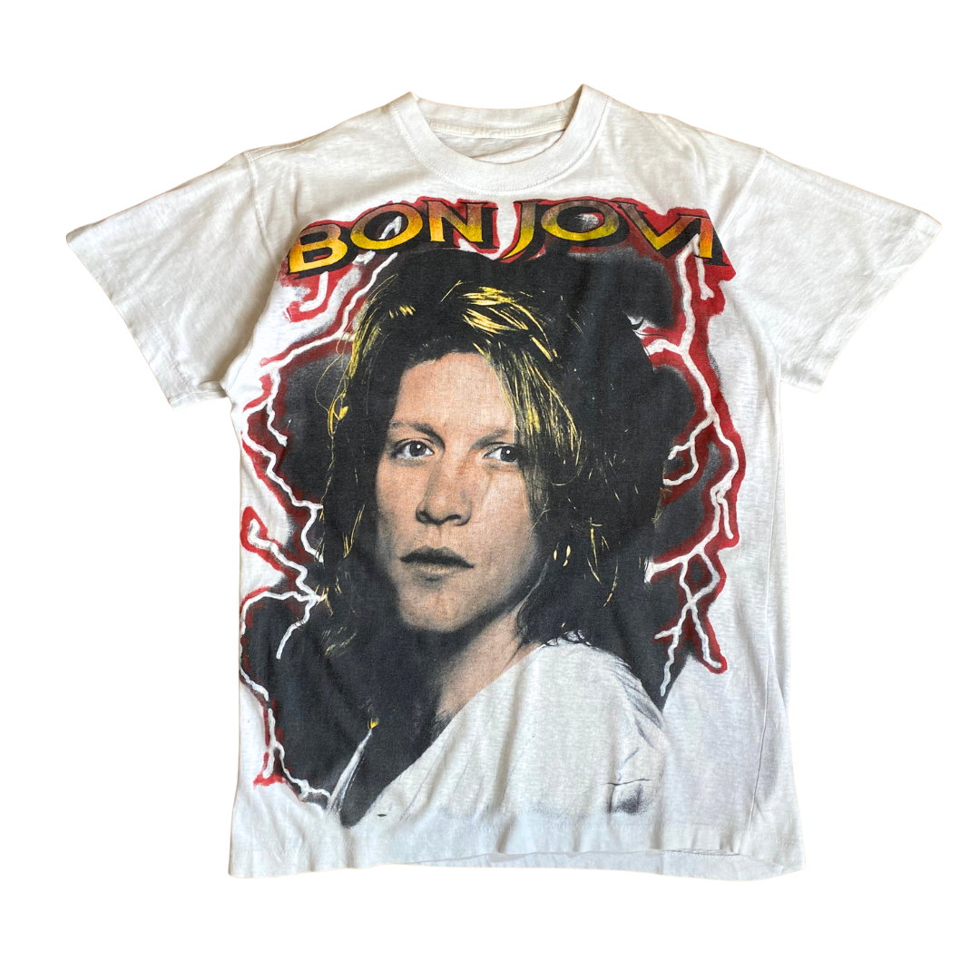 Bon Jovi 90's Thunder Tee (White)