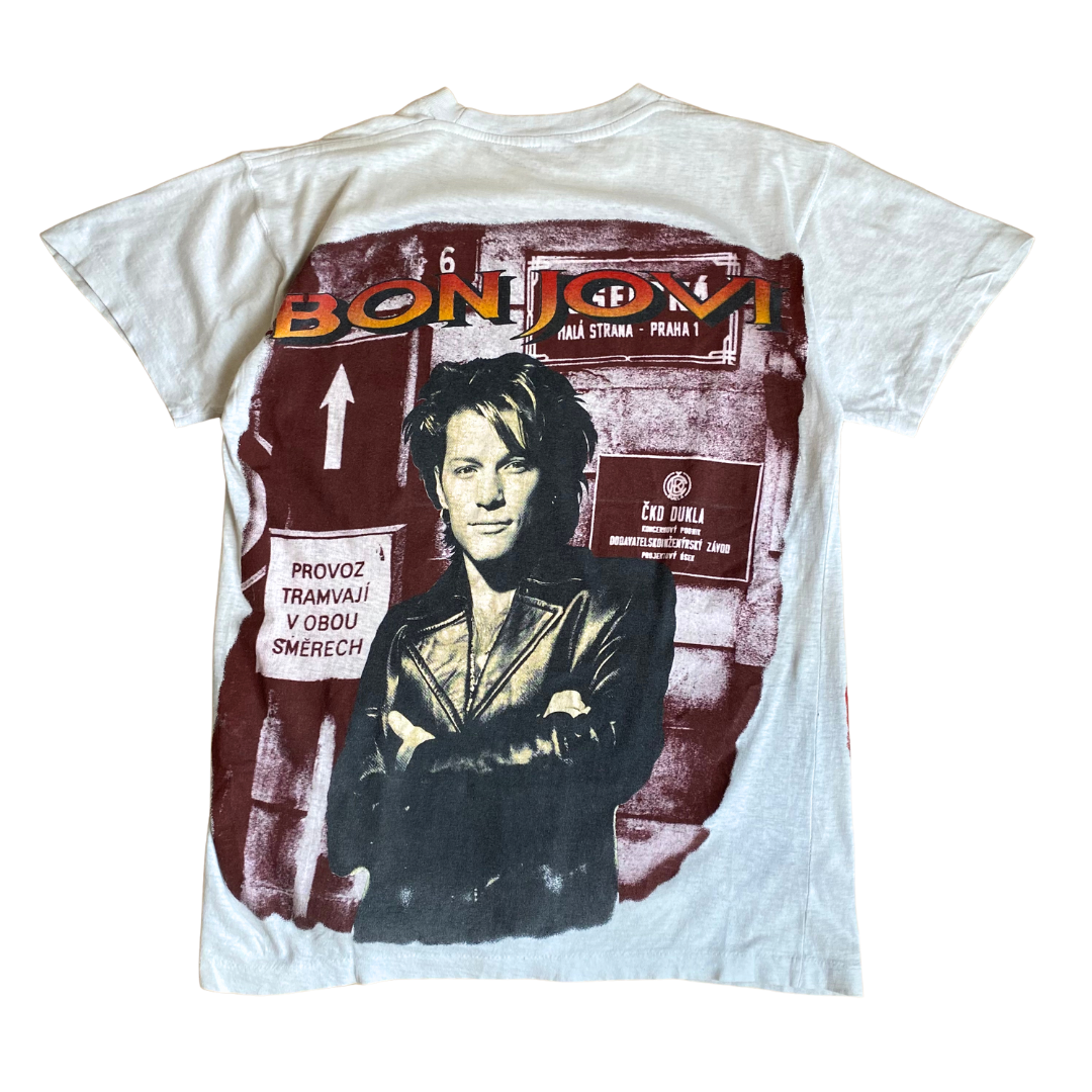 Bon Jovi 90's Thunder Tee (White)