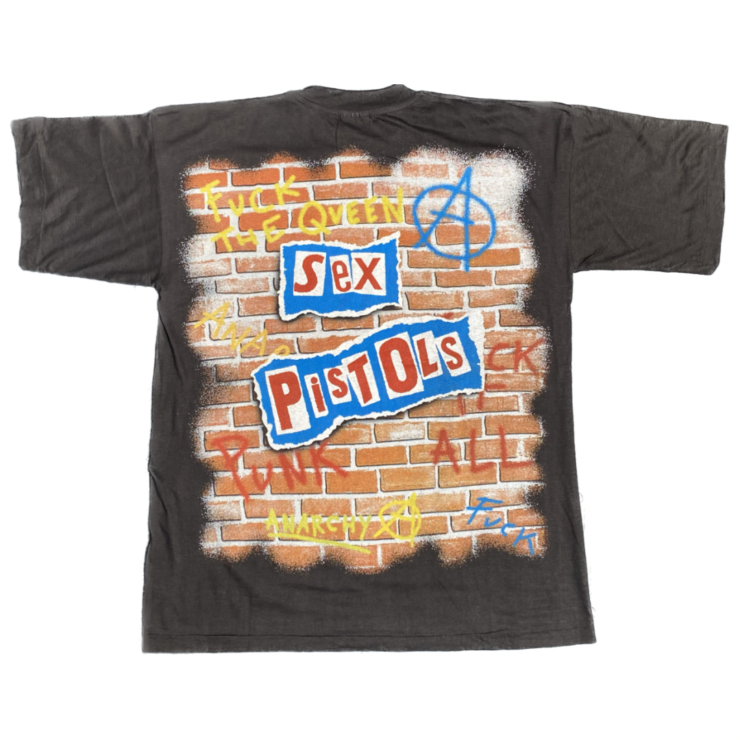 Sex Pistols 90's Sid Vicious Brick Wall European Bootleg Tee