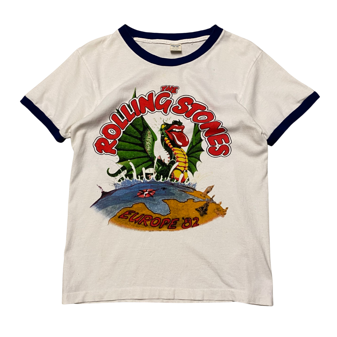 The Rolling Stones 1982 UK Tour Ringer Tee