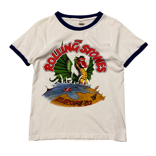 The Rolling Stones 1982 UK Tour Ringer Tee