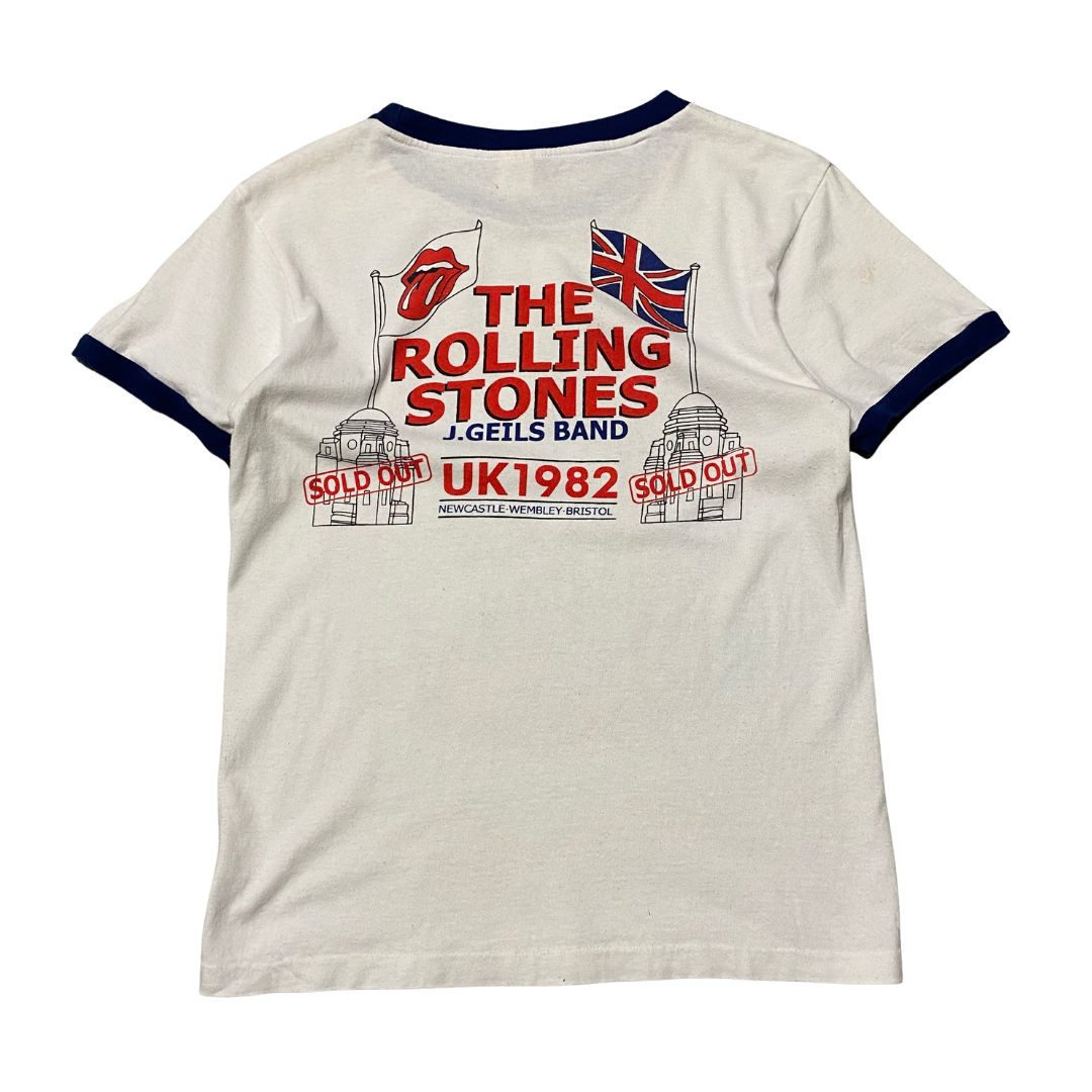 The Rolling Stones 1982 UK Tour Ringer Tee