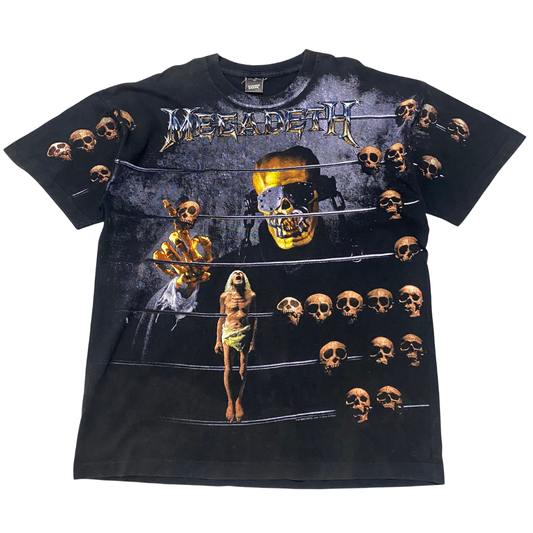 Megadeth 1992 Countdown To Extinction All Over Print Tee