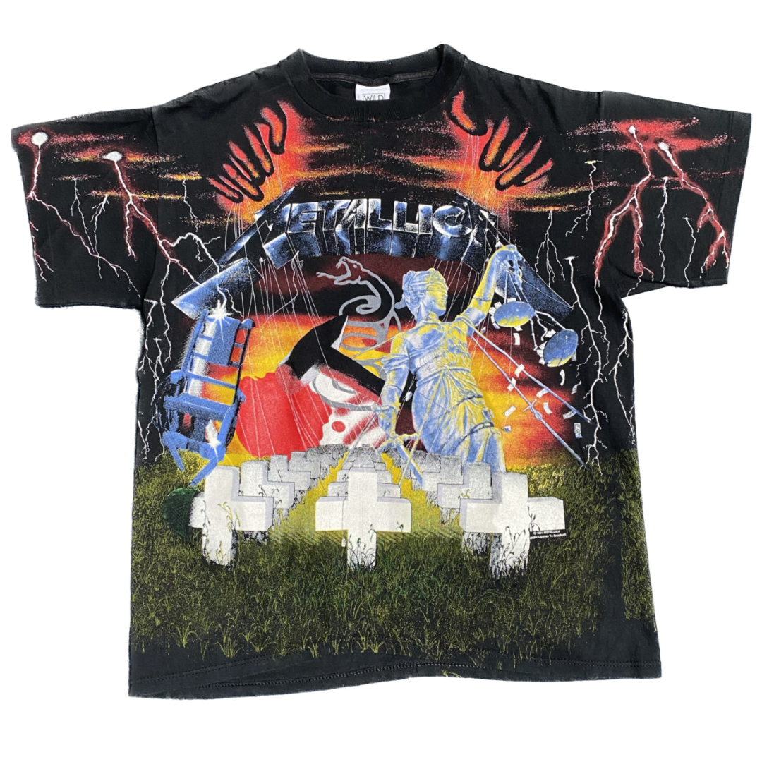 Metallica 1991 AOP All Over Print Collage Tee