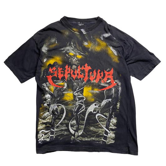 Sepultura 90's Morbid Vision All Over Print Tee