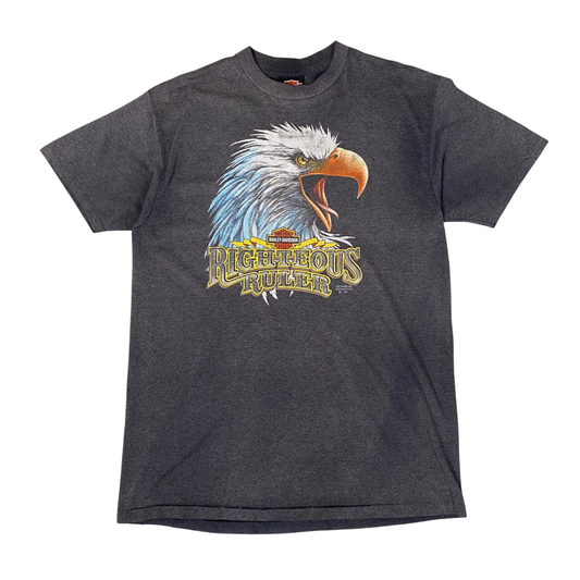 Harley Davidson 1991 Righteous Ruler 3D Emblem Tee